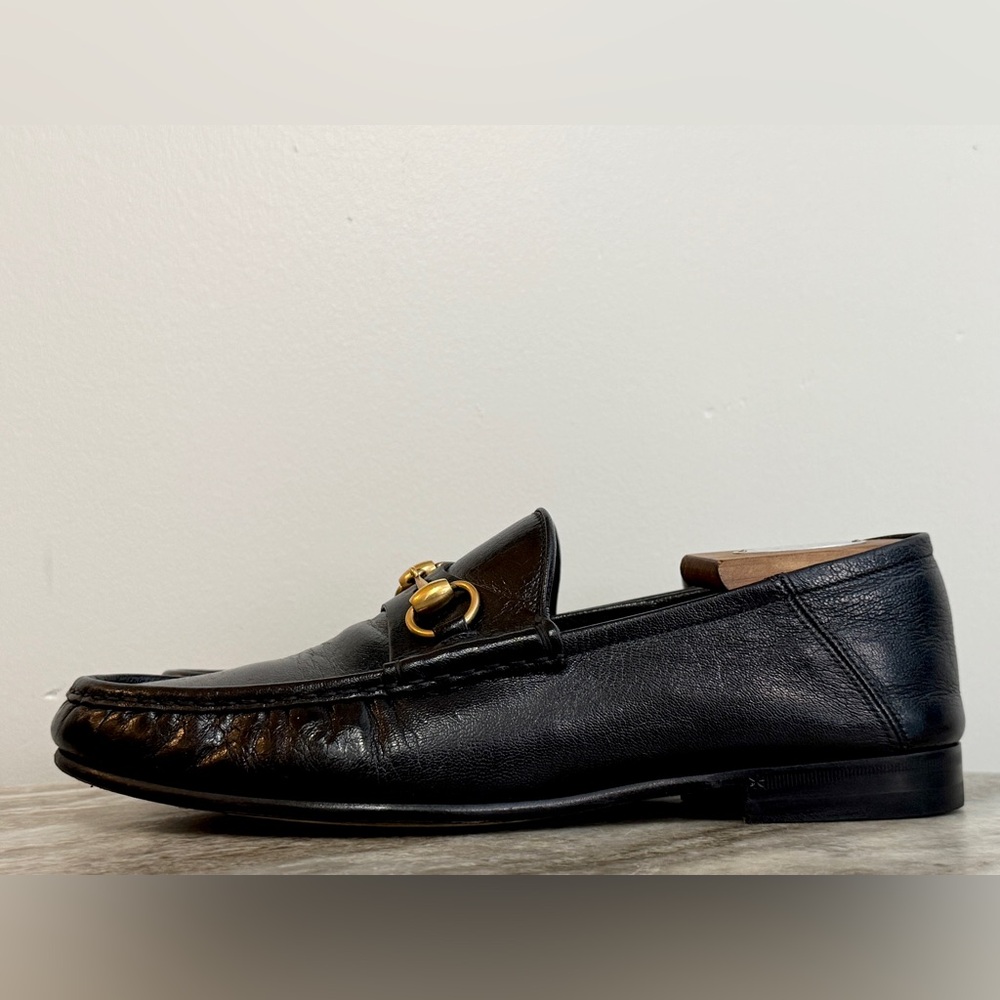 GUCCI Betis 1953 Black Leather Horsebit Loafers US 9 Gucci 8.5 Jordaan $1100 - Picture 4 of 13